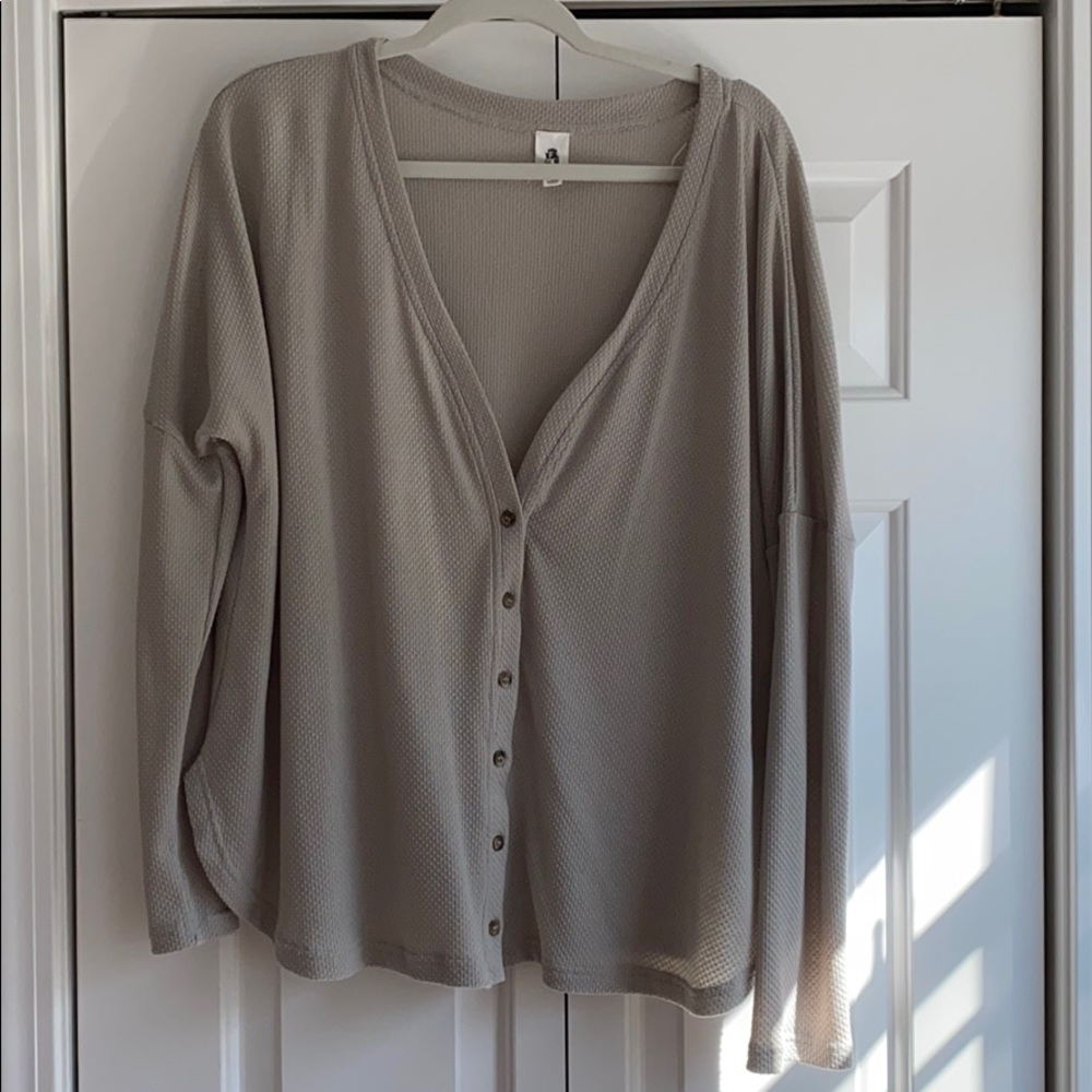 Gray Cardigan
